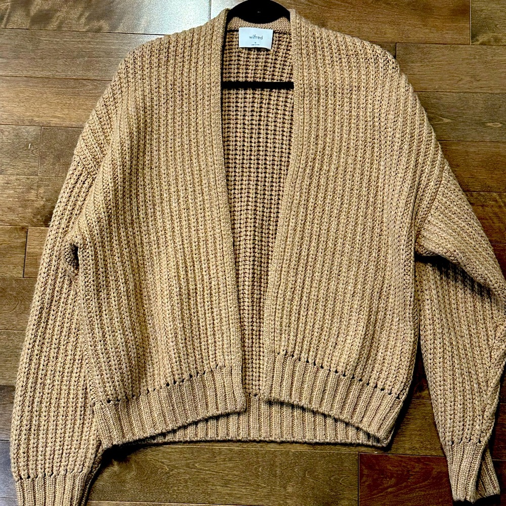 ARITZIA cable knit cardigan Wilfred